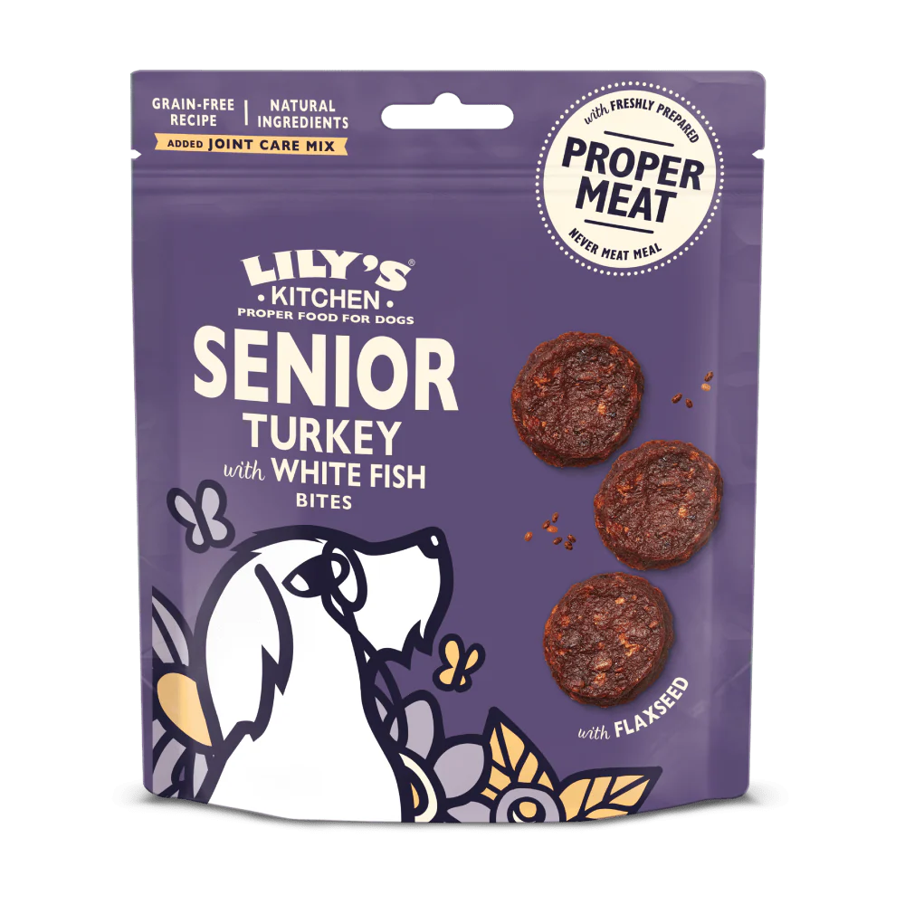 Senior Turkey with White Fish Bites (70g)
